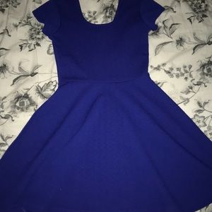 Casual royal blue dress